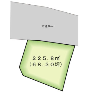 一関市赤荻字清水255-2　254-1　公図